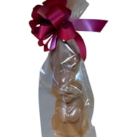 Mini paashaasje 150 gram in melk, wit en puur 20cm