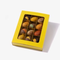 Raster eitjes in doosje