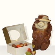 Chocolade Hoedhaas + paasassorti 250 gram